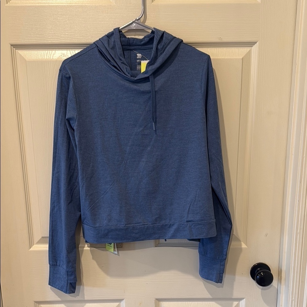 All in Motion NWT blue hooded sweatshirt and joggers, medium/large
